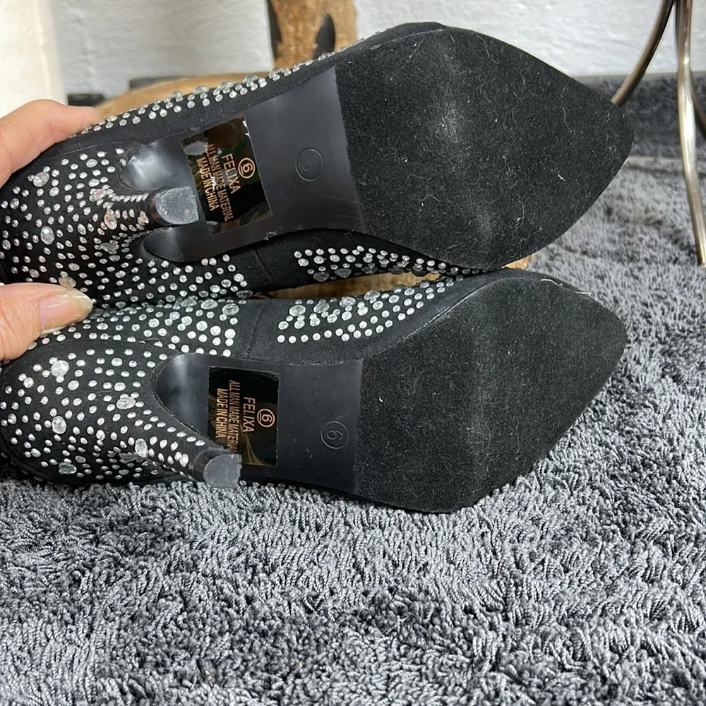 Leuven Alexander‎ rhinestone studded heels